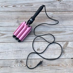 Alure three barrel curling iron wand